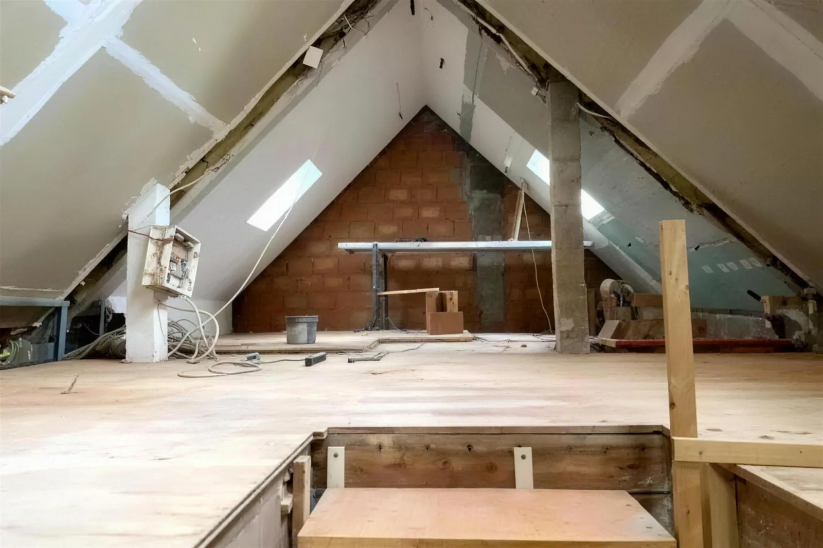 Vorher: Dachgeschossausbau